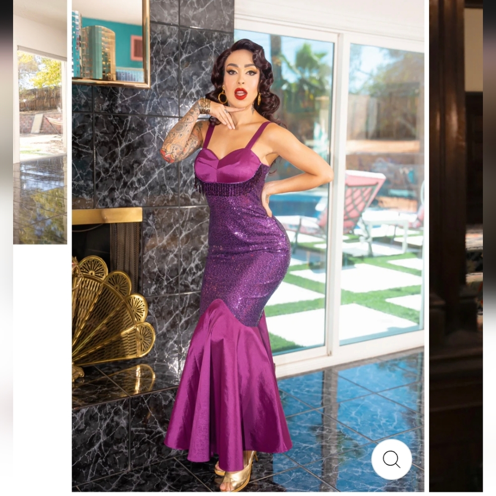 ISO Elle Rebel Silver Screen Siren dress